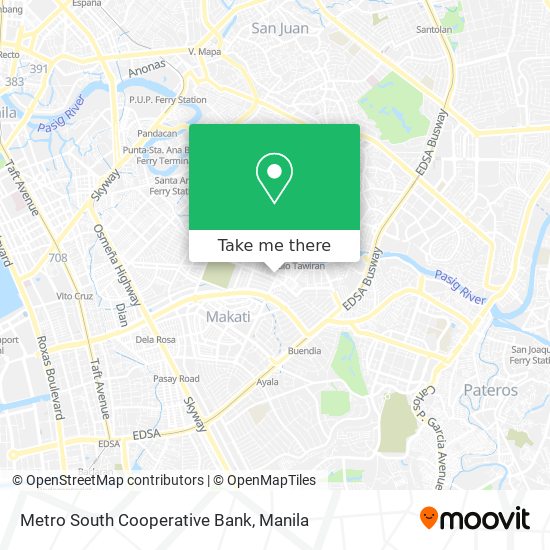Metro South Cooperative Bank map