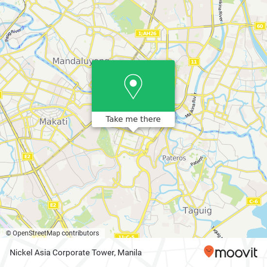 Nickel Asia Corporate Tower map