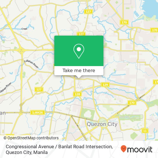 Congressional Avenue / Banlat Road Intersection, Quezon City map