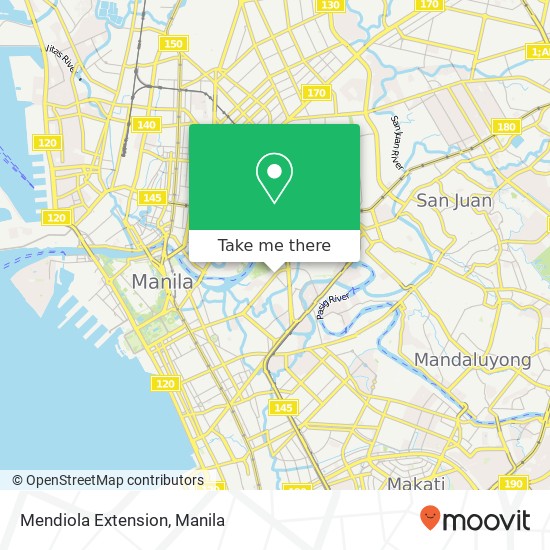 Mendiola Extension map