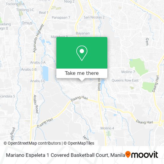 Mariano Espeleta 1 Covered Basketball Court map