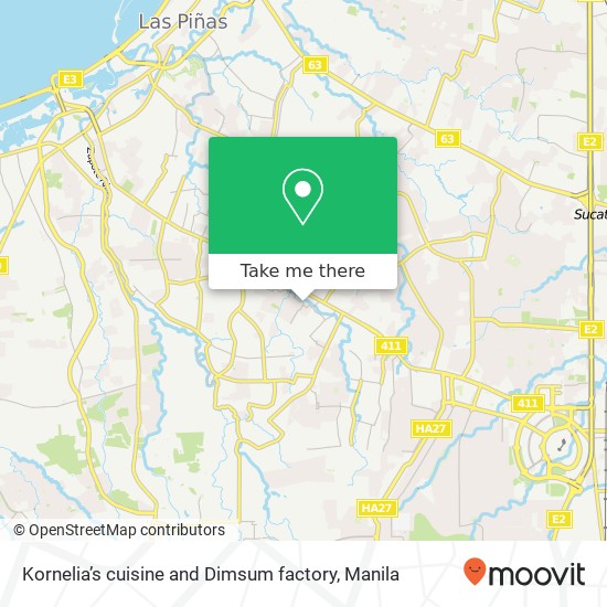 Kornelia’s cuisine and Dimsum factory map