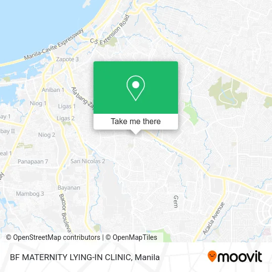 BF MATERNITY LYING-IN CLINIC map
