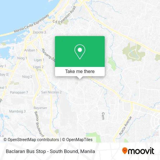 Baclaran Bus Stop - South Bound map