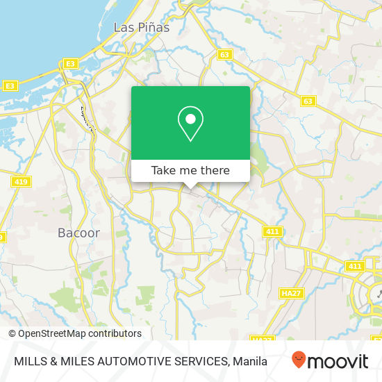 MILLS & MILES AUTOMOTIVE SERVICES map