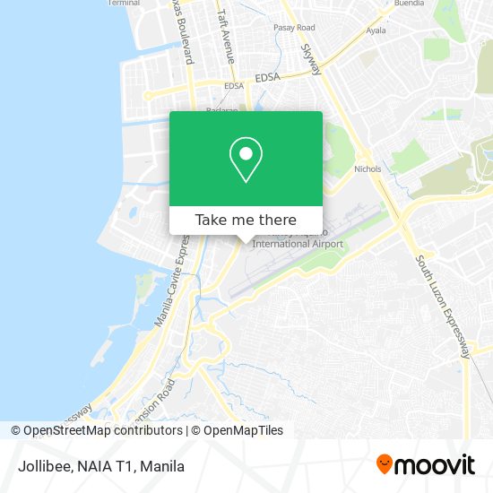 Jollibee, NAIA T1 map