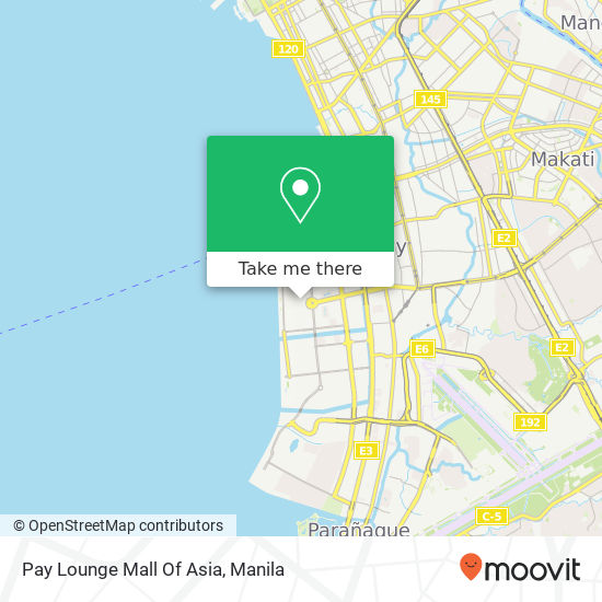 Pay Lounge Mall Of Asia map