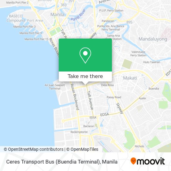 Ceres Transport Bus (Buendia Terminal) map