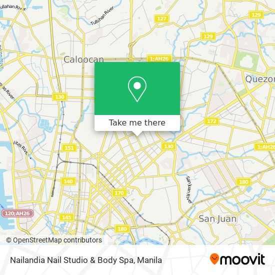 Nailandia Nail Studio & Body Spa map