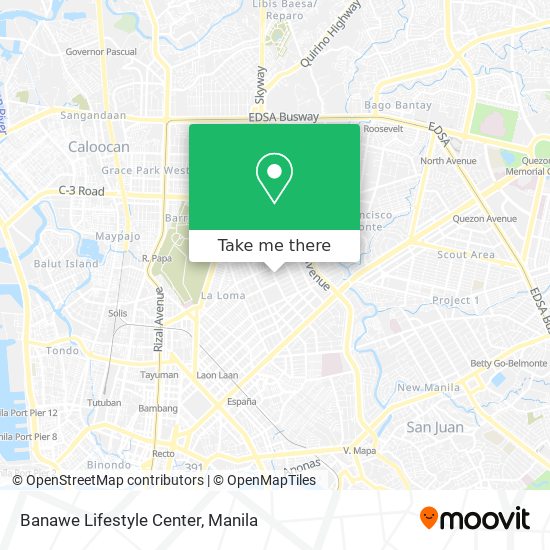 Banawe Lifestyle Center map