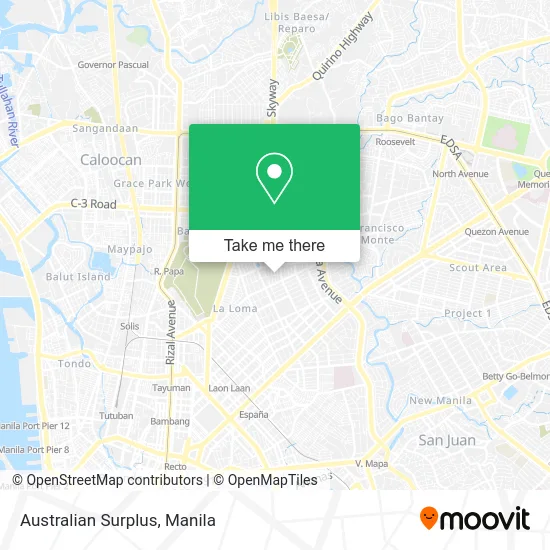 Australian Surplus map