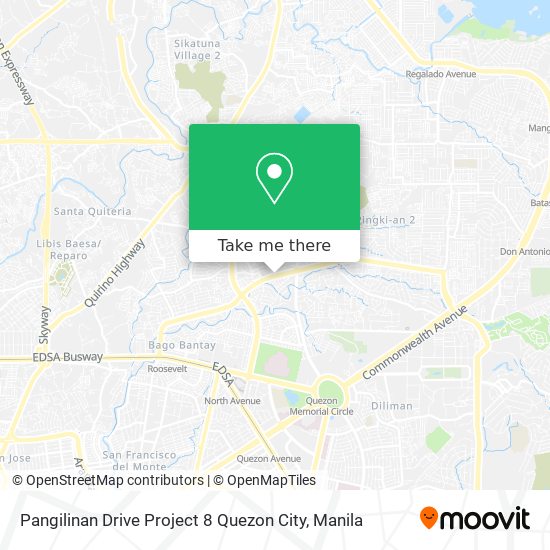 Pangilinan Drive Project 8 Quezon City map