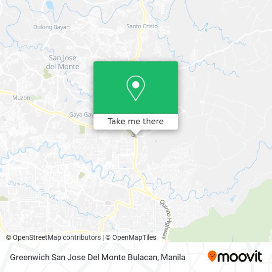 Greenwich San Jose Del Monte Bulacan map