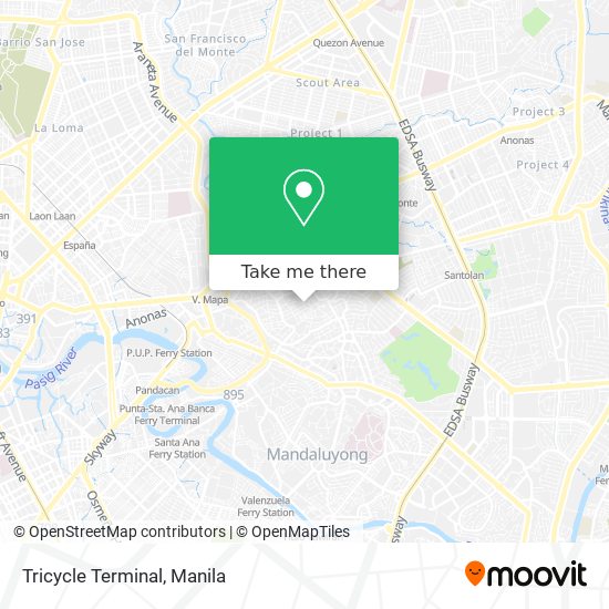 Tricycle Terminal map