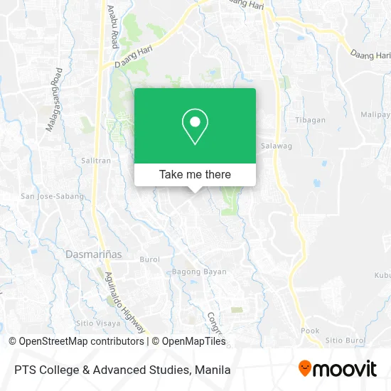 PTS College & Advanced Studies map