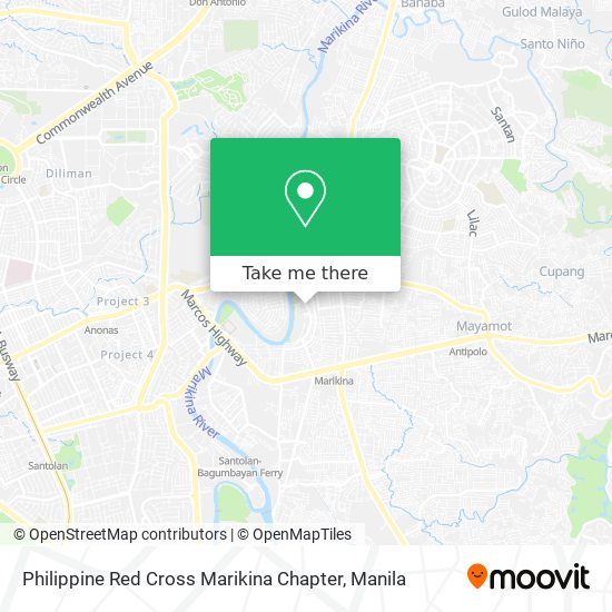 Philippine Red Cross Marikina Chapter map