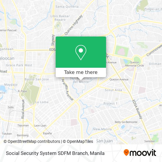 Social Security System SDFM Branch map