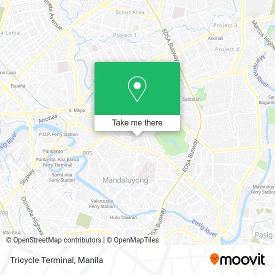 Tricycle Terminal map