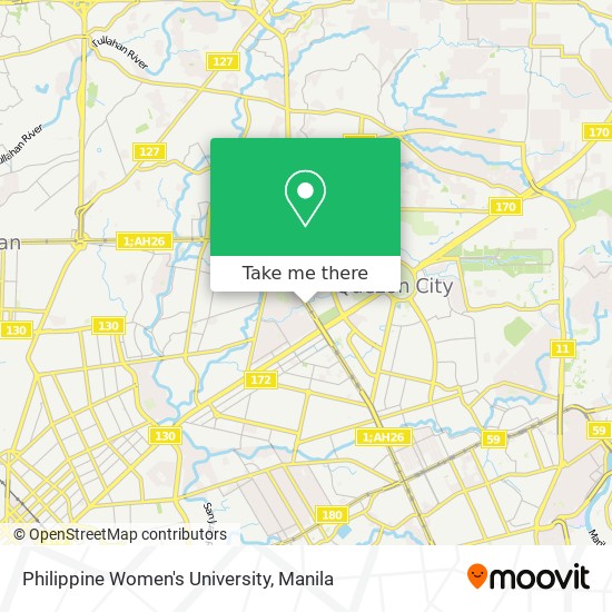 Philippine Women's University map