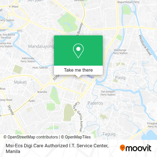 Msi-Ecs Digi Care Authorized I.T. Service Center map
