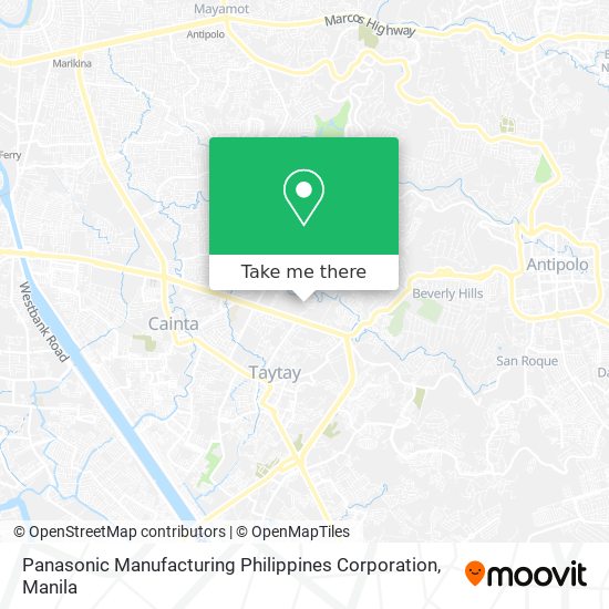 Panasonic Manufacturing Philippines Corporation map