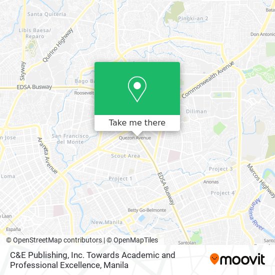 C&E Publishing, Inc. Towards Academic and Professional Excellence map