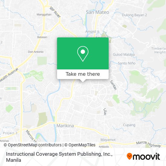 Instructional Coverage System Publishing, Inc. map