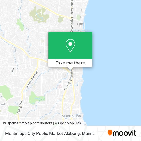 Muntinlupa City Public Market Alabang map