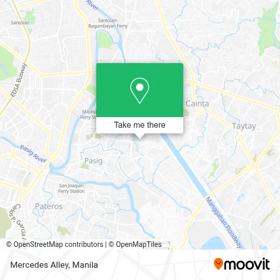 Mercedes Alley map