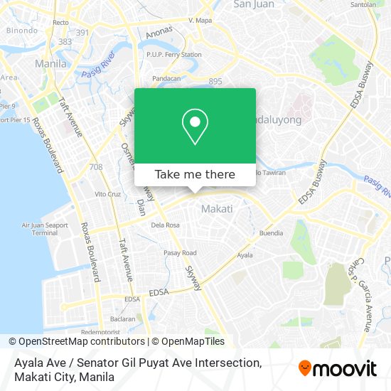 Ayala Ave / Senator Gil Puyat Ave Intersection, Makati City map