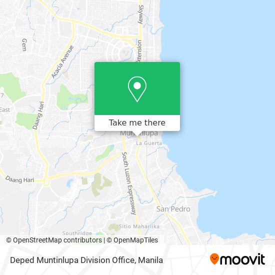 Deped Muntinlupa Division Office map