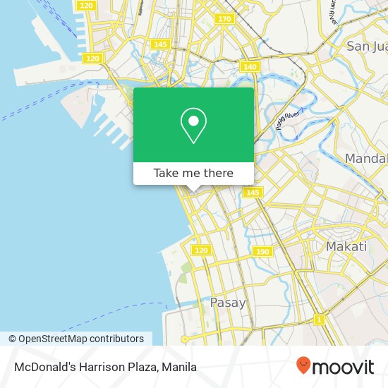 McDonald's Harrison Plaza map