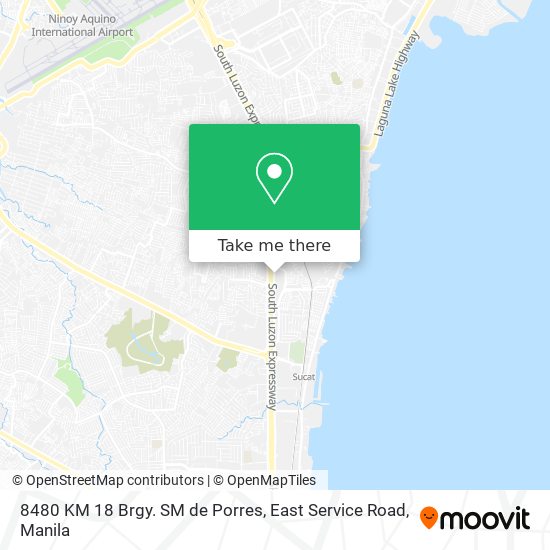 8480 KM 18 Brgy. SM de Porres, East Service Road map