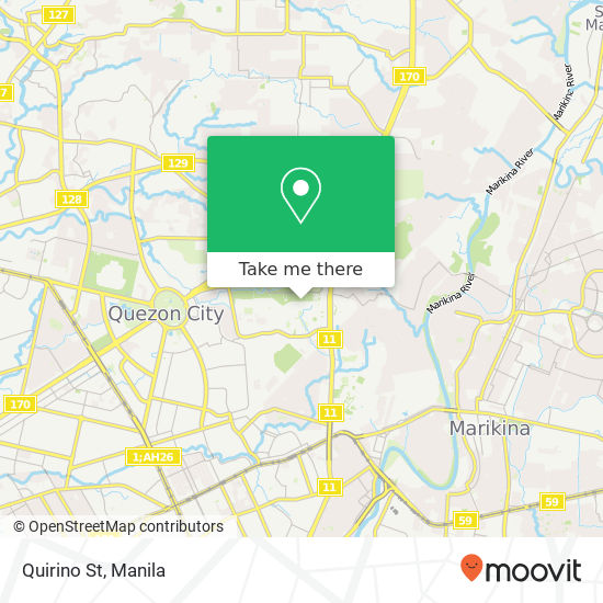 Quirino St map