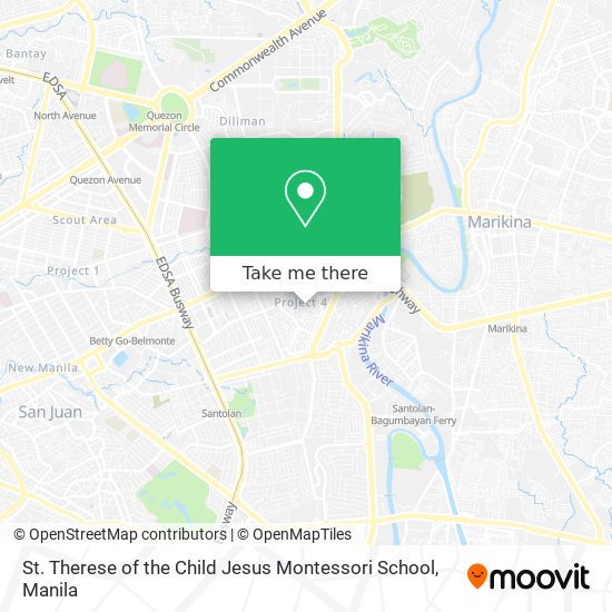 St. Therese of the Child Jesus Montessori School map