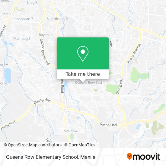 Queens Row Elementary School map