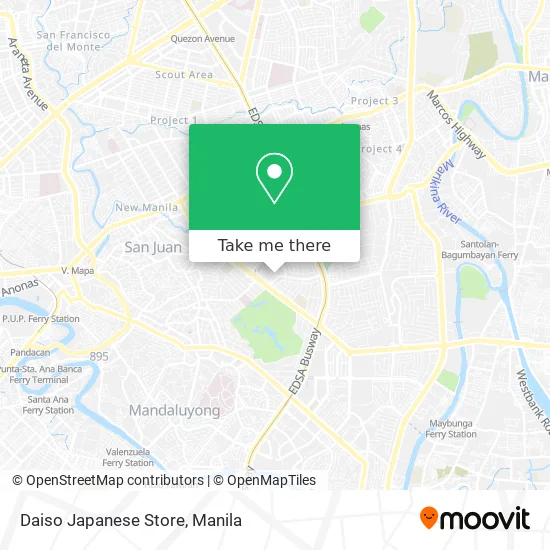 Daiso Japanese Store map