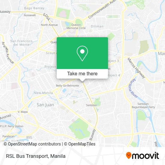 RSL Bus Transport map