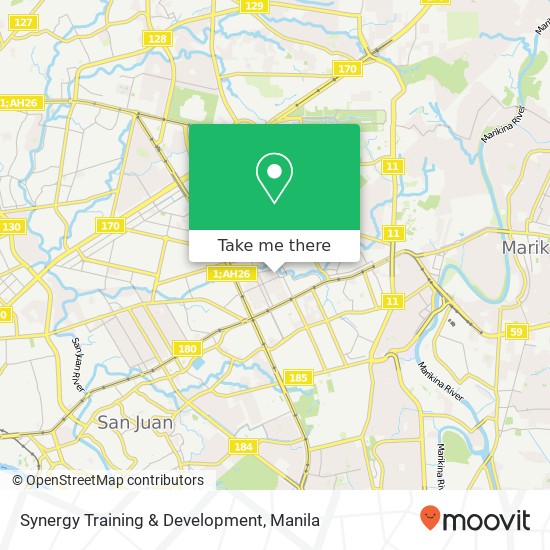 Synergy Training & Development map