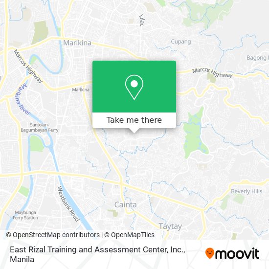 East Rizal Training and Assessment Center, Inc. map
