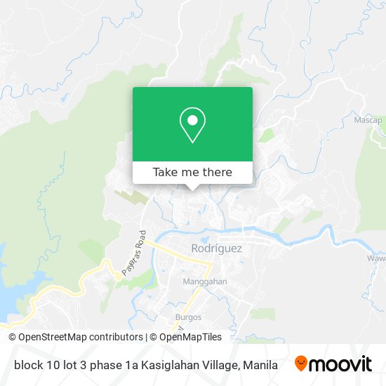 block 10 lot 3 phase 1a Kasiglahan Village map