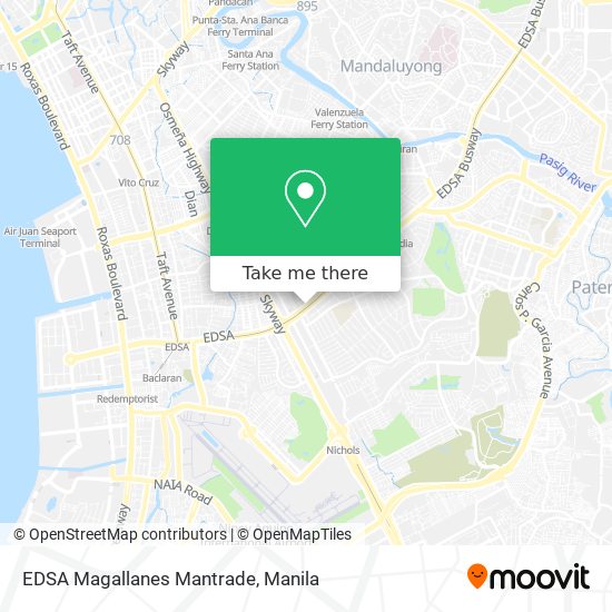 EDSA Magallanes Mantrade map