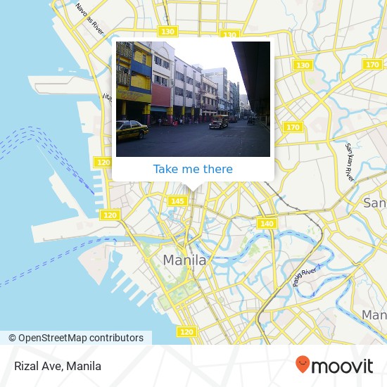 Rizal Ave map
