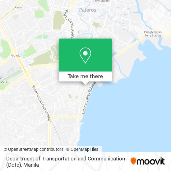 Department of Transportation and Communication (Dotc) map