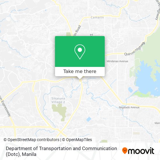 Department of Transportation and Communication (Dotc) map