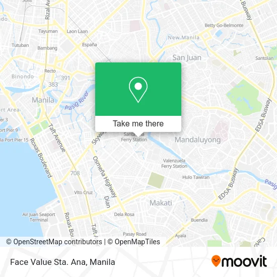 Face Value Sta. Ana map