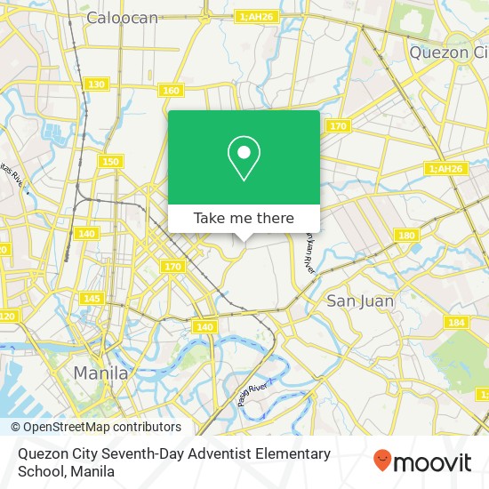 Quezon City Seventh-Day Adventist Elementary School map