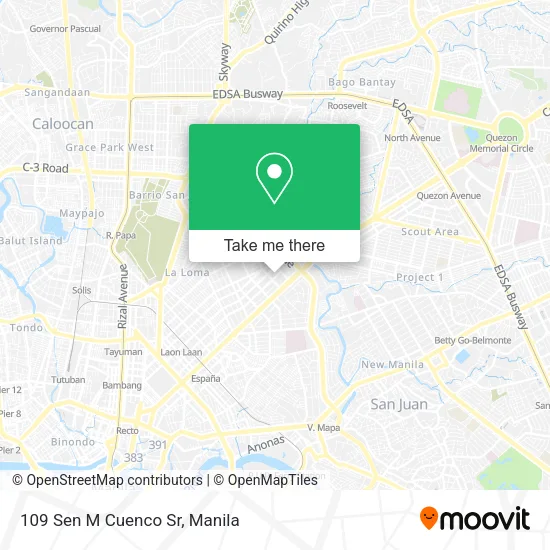 109 Sen M Cuenco Sr map
