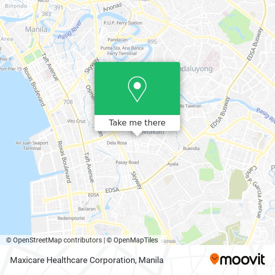 Maxicare Healthcare Corporation map