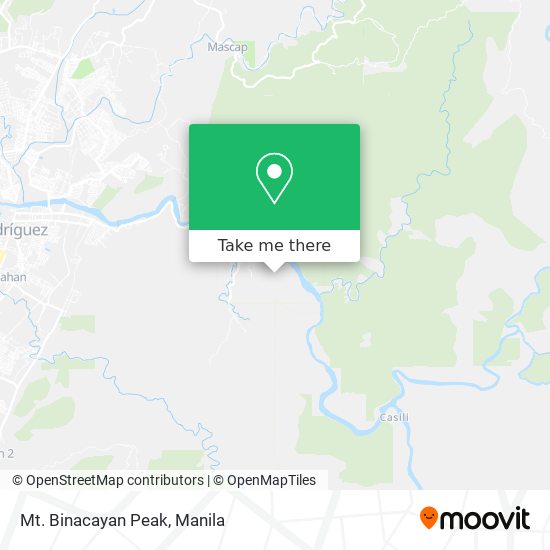 Mt. Binacayan Peak map